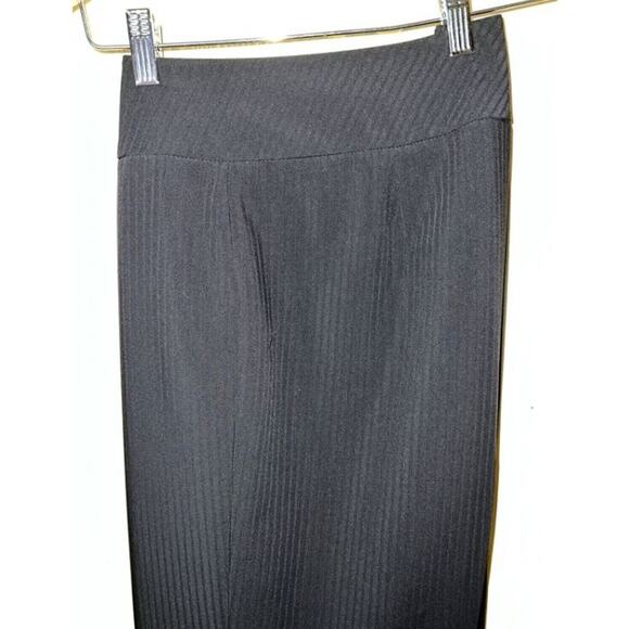 Kasper Pants Womens 16 Wide Subtle Stripe High Rise Trouser Flatter Minimalist - Picture 7 of 9